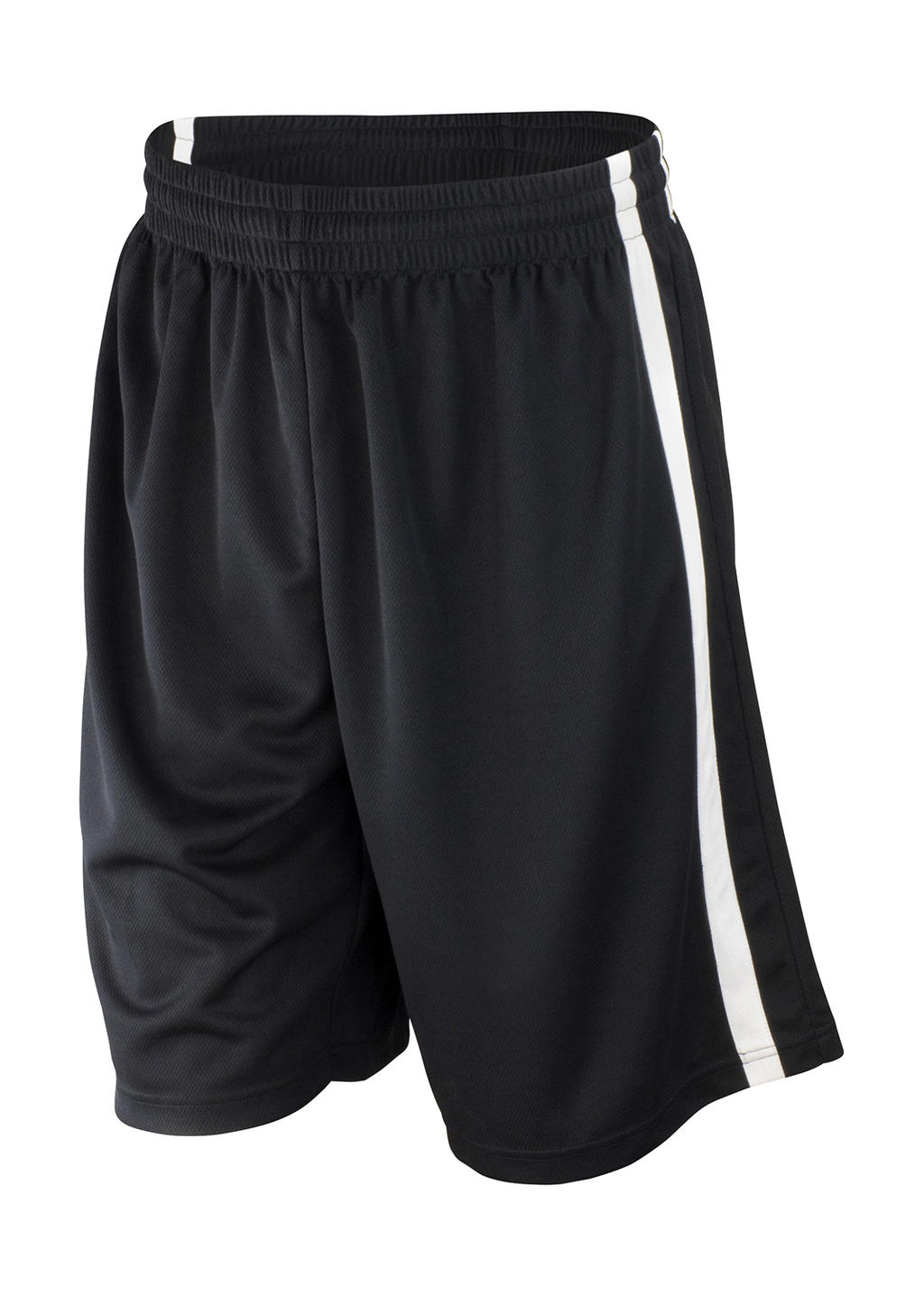 Pánské Quick Dry Basketball šortky Barva: černá-bílá, Velikost: L