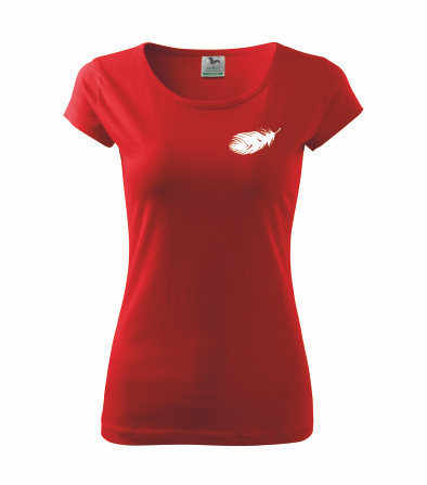 Dámské tričko s PÍRKEM Barva: červená, Velikost: XL
