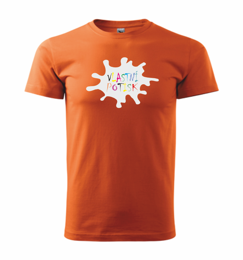 Tričko s vlastním POTISKEM Barva: oranžová, Velikost: XL