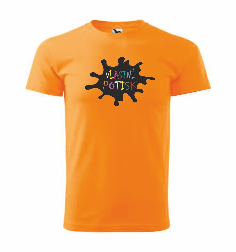 Tričko s vlastním POTISKEM Barva: tangerine orange, Velikost: XL