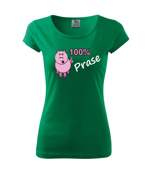 Tričko dámské PRASE Barva: středně zelená, Velikost: S