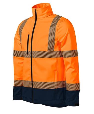 HV Drop Softshellová bunda unisex Barva: fluorescenční oranžová, Velikost: L