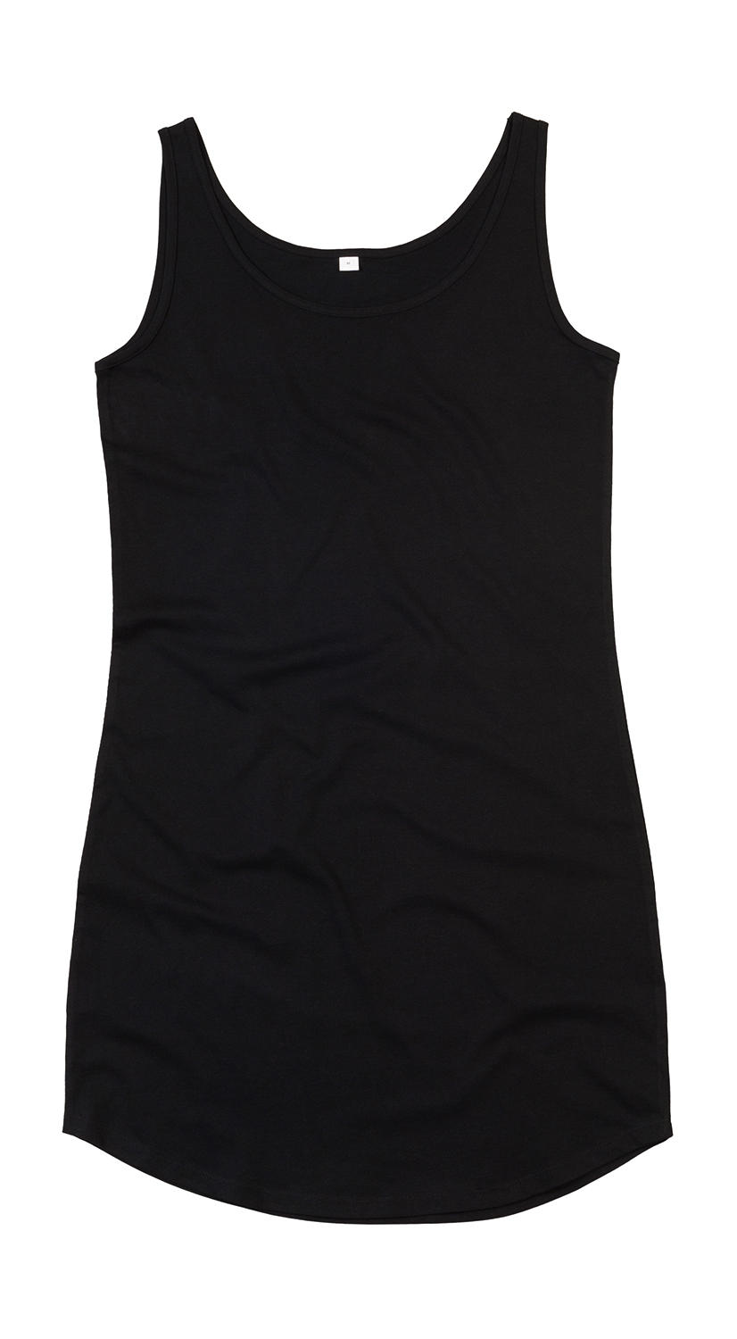 Vykrojené dámské tílkové šaty Barva: černá, Velikost: M