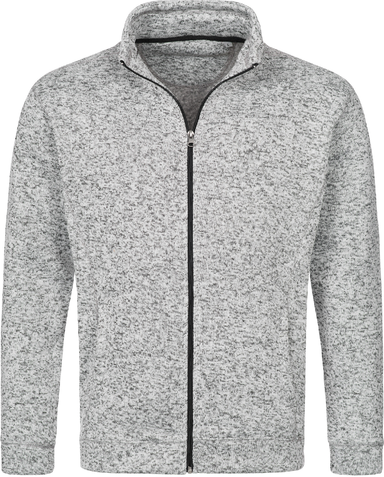 Pánská mikina Active Knit Fleece Barva: světle šedý melír, Velikost: L