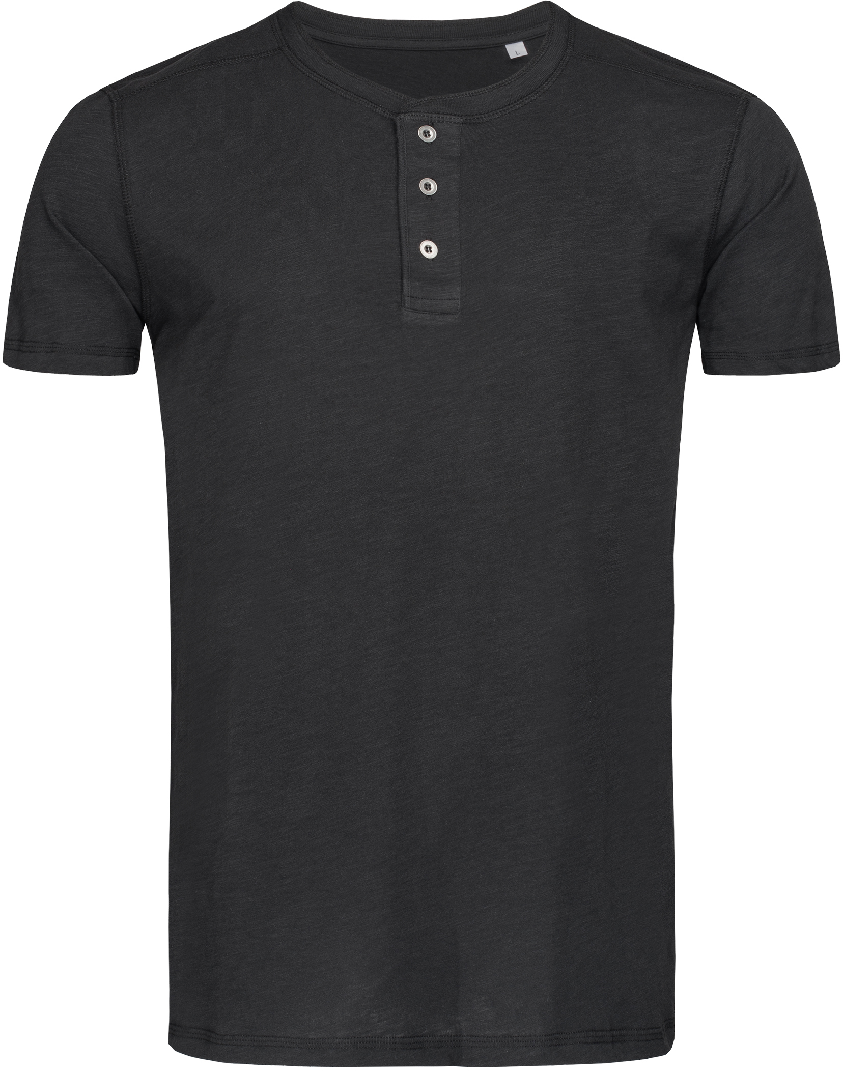 Pánské tričko s knoflíčky Shawn Henley Barva: černá, Velikost: XL