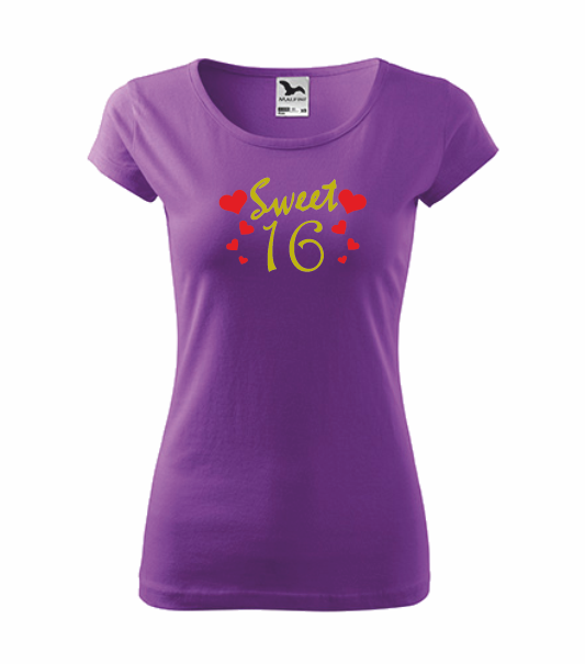 Narozeninové tričko SWEET Barva: fialová, Velikost: XL