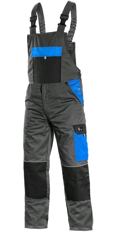 Zkrácené laclové kalhoty CXS PHOENIX CRONOS Barva: šedá-modrá, Velikost: 46