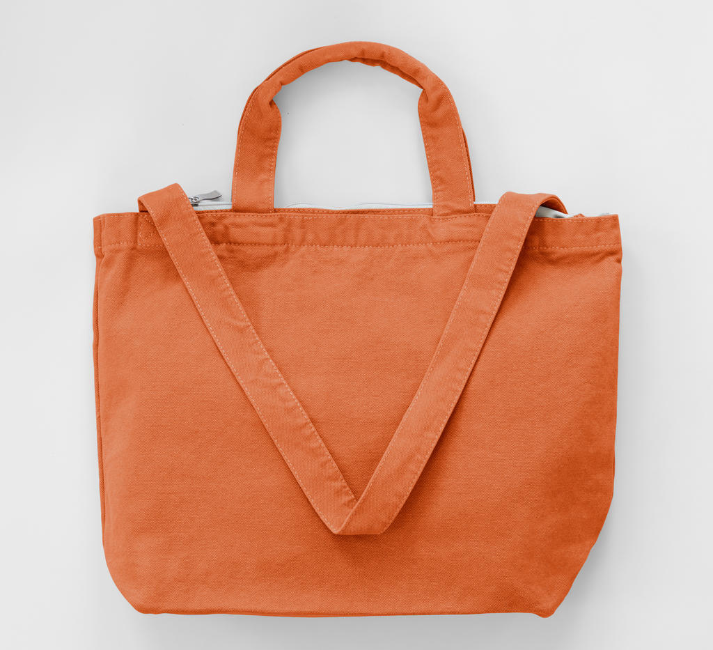 Taška Canvas Shopper na zip Barva: oranžová, Velikost: uni