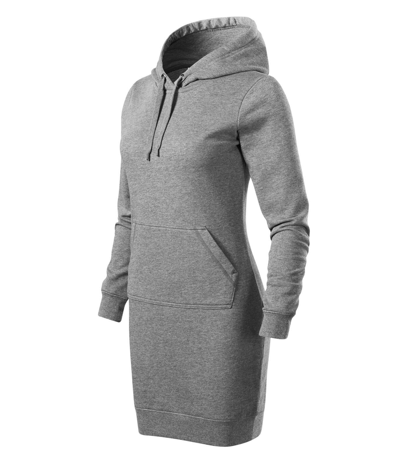 Snap Šaty dámské Barva: tmavě šedý melír, Velikost: XL