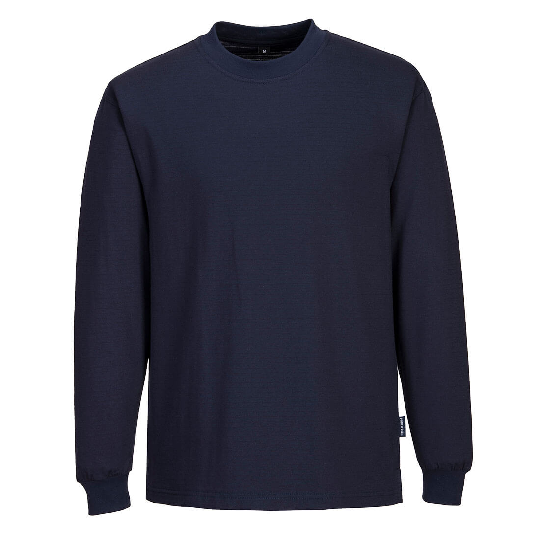 Antistatické ESD tričko s dlouhým rukávem Barva: námořní modrá, Velikost: L