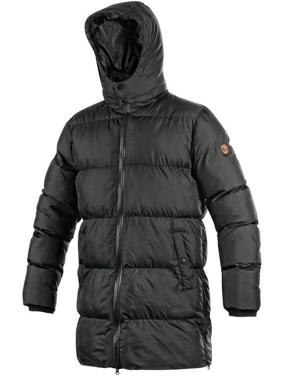 Pánský zimní kabát 3/4 CXS LINCOLN Barva: černá, Velikost: M
