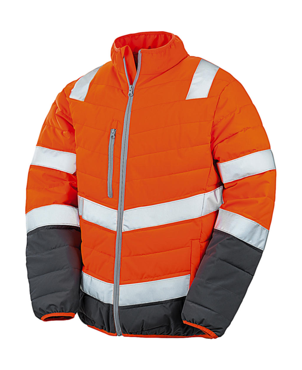 Pánská Soft Padded Safety bunda R325M Barva: oranžová-šedá, Velikost: S