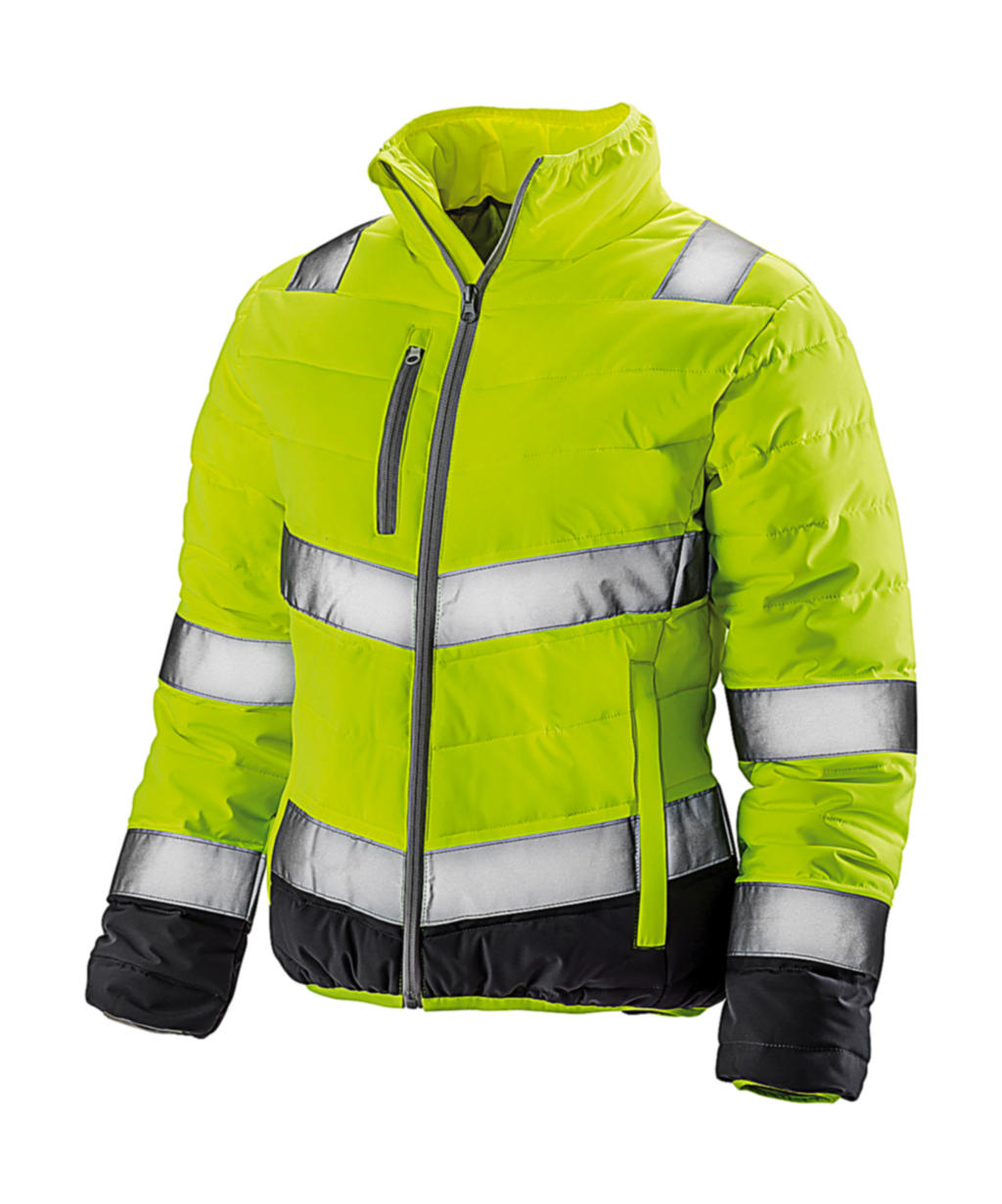 Dámská Soft Padded Safety bunda R325F Barva: žlutá-šedá, Velikost: XL