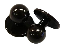 Kuchařské knoflíky černé Barva: černá