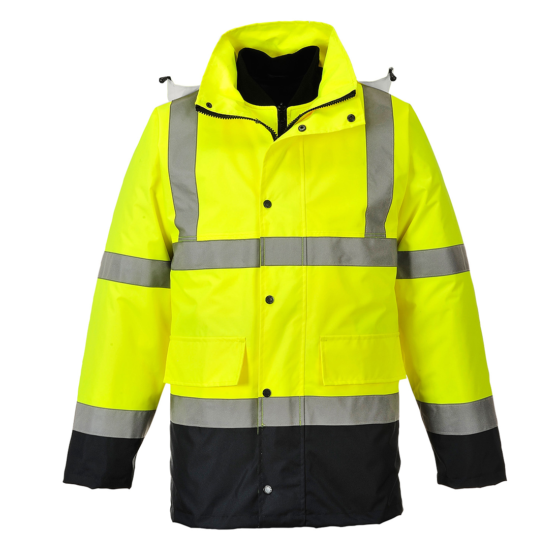 Bunda Hi-Vis 4v1 Contrast Traffic Barva: žlutá-námořní modrá, Velikost: 2XL