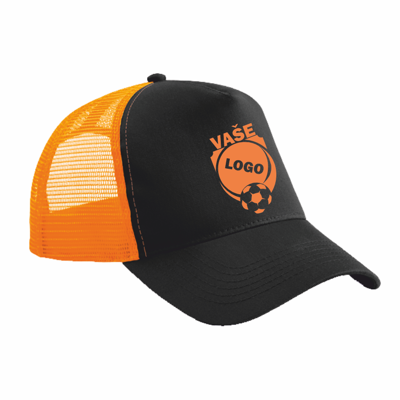 Klubová kšiltovka Snapback Trucker Barva: oranžová-černá