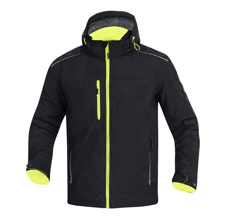 Zimní softshellová bunda ARDON®VISION Barva: černá-žlutá, Velikost: XS