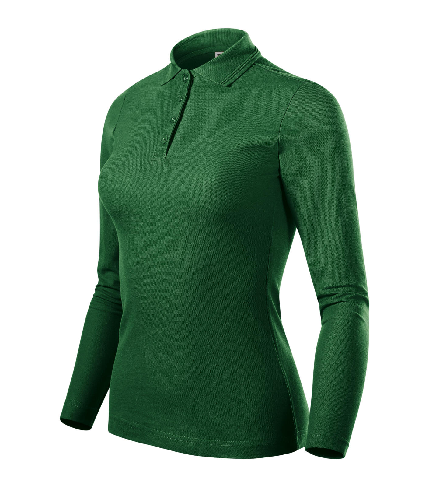 Pique Polo LS Polokošile dámská Barva: středně zelená, Velikost: XL