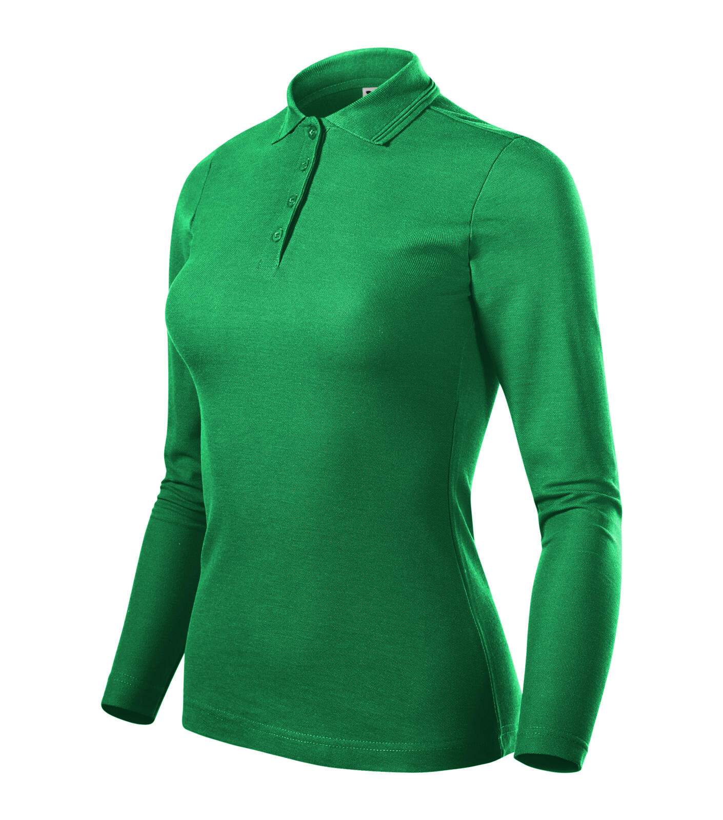 Pique Polo LS Polokošile dámská Barva: středně zelená, Velikost: 2XL