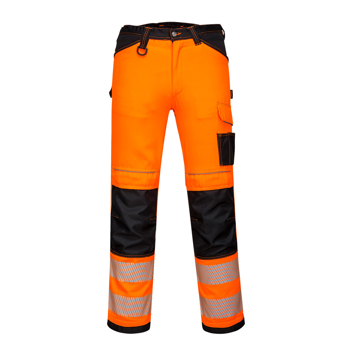Pracovní kalhoty PW3 Hi-Vis Barva: oranžová-černá, Velikost: 28