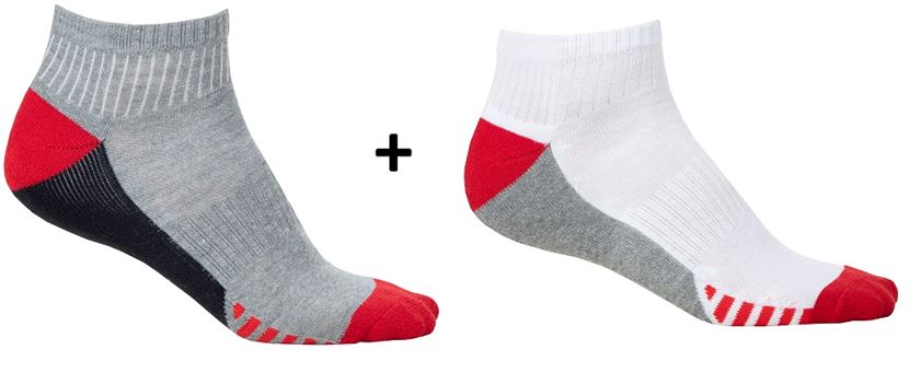 Ponožky ARDON®DUO, 2 páry v balení DOPRODEJ Barva: červená, Velikost: 48