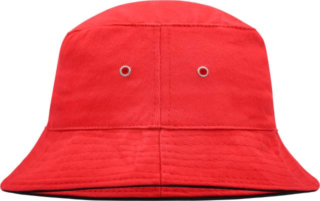 Rybářský klobouk s lemem MB 12 Barva: červená-černá, Velikost: S/M