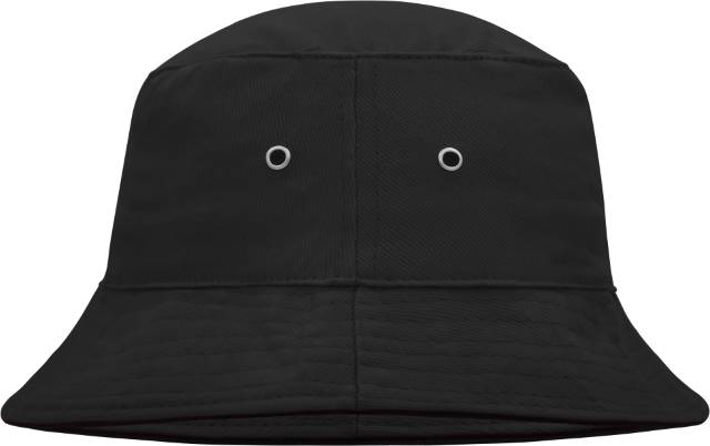 Rybářský klobouk s lemem MB 12 Barva: černá-černá, Velikost: S/M