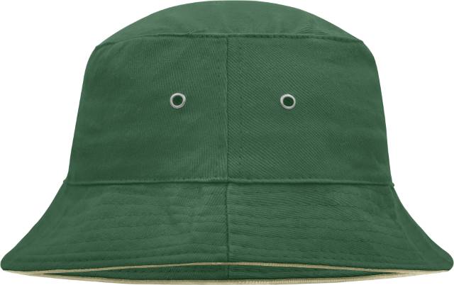 Rybářský klobouk s lemem MB 12 Barva: zelená-naturální, Velikost: S/M