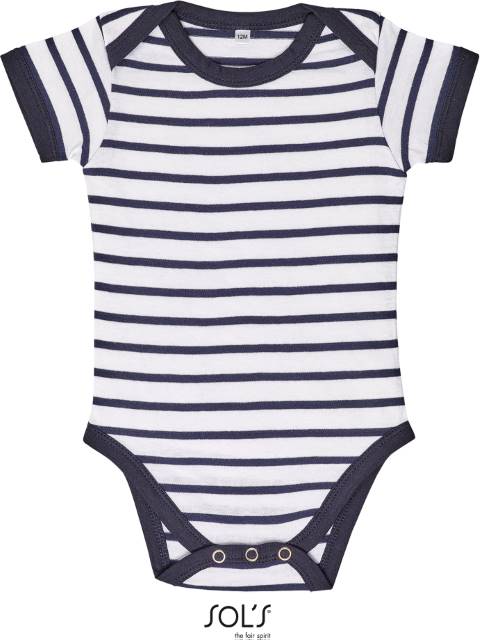 Pruhované body SOL'S Miles Baby Barva: bílá-námořní modrá, Velikost: 18-24 měsíců