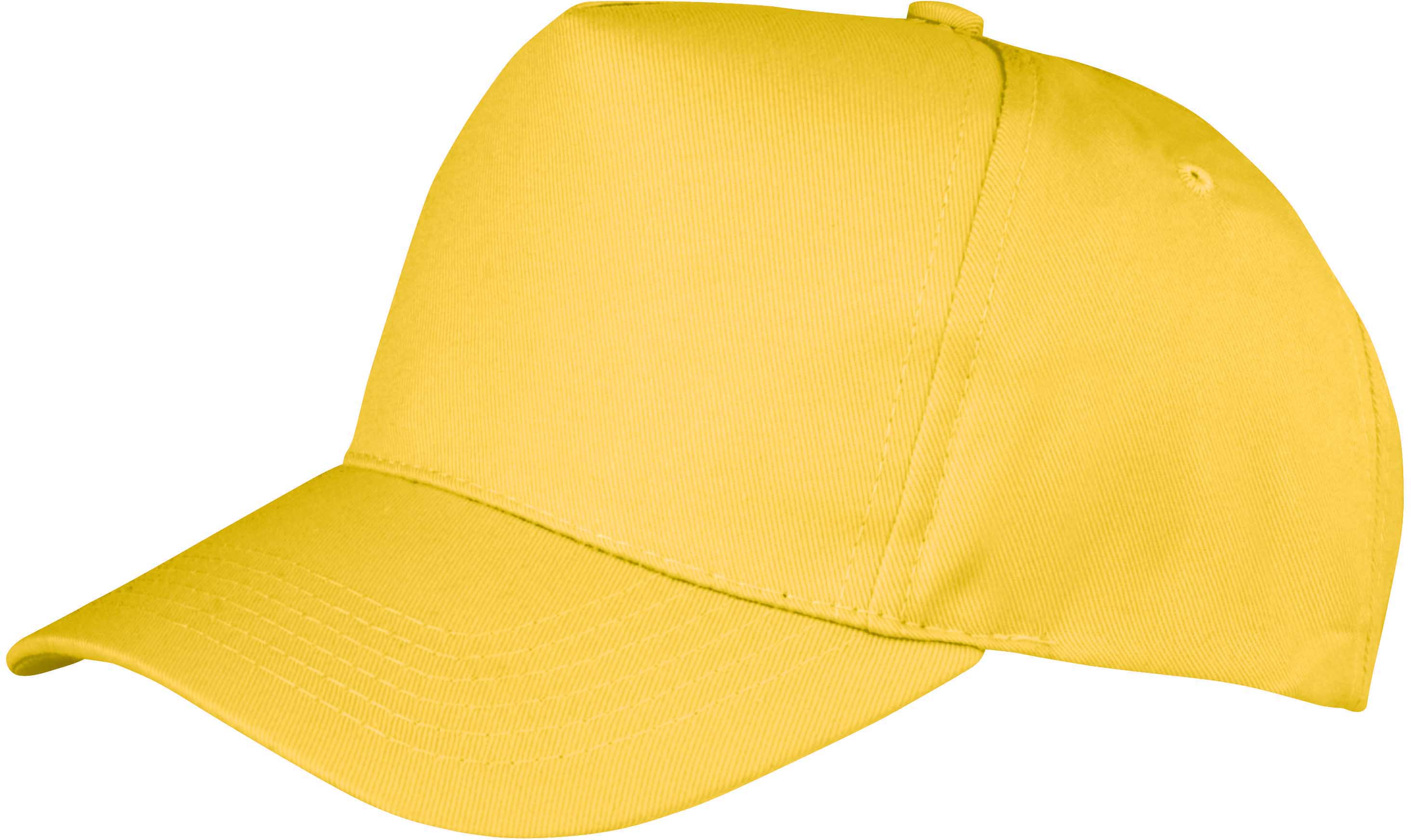 5 panelová kšiltovka RC084X Barva: žlutá, Velikost: uni