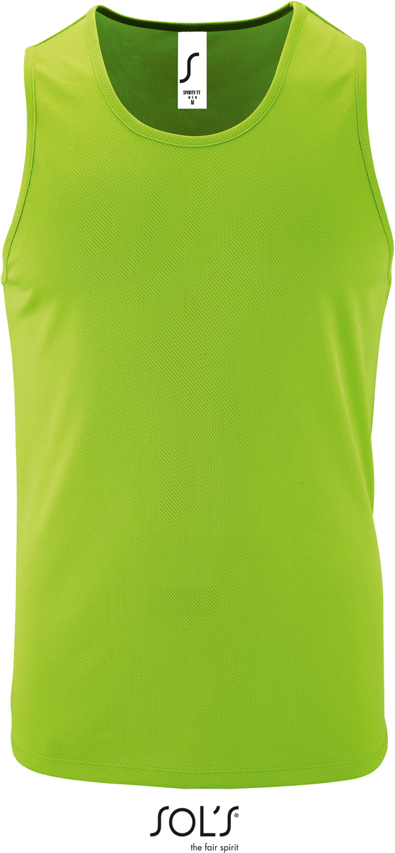 Pánské tílko SOL'S Sporty TT Men Barva: neon green, Velikost: S