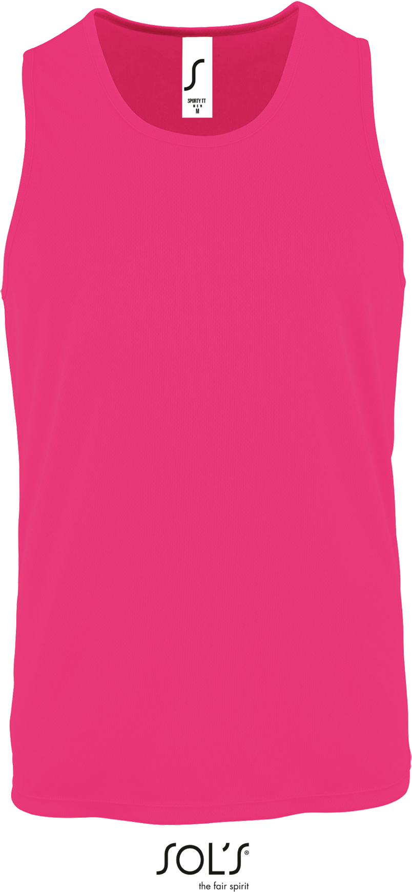 Pánské tílko SOL'S Sporty TT Men Barva: neon pink, Velikost: S