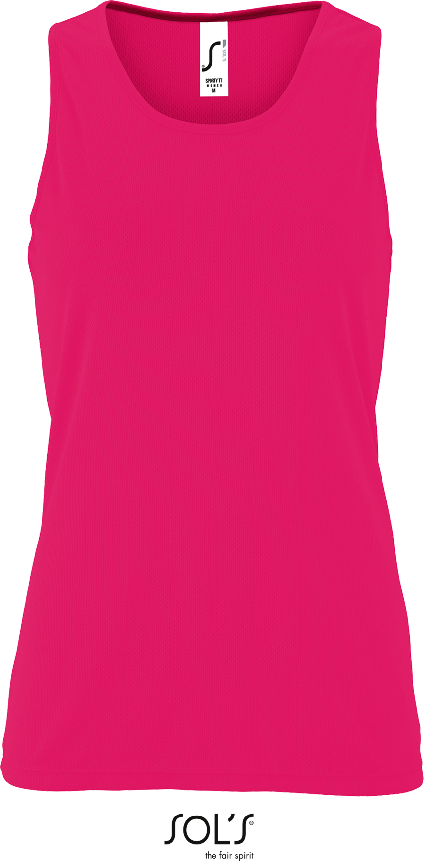 Dámské tílko SOL'S Sporty TT Women Barva: neon pink, Velikost: XL