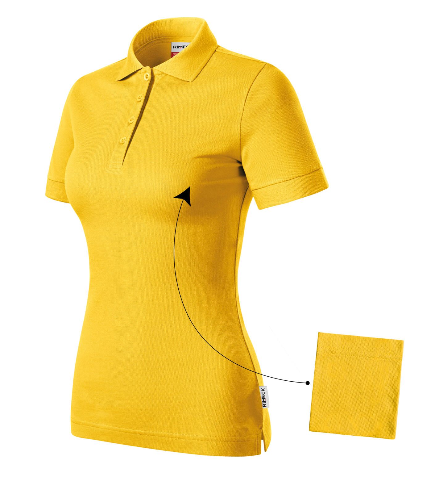 Resist Heavy Polo Polokošile dámská Barva: žlutá, Velikost: XS