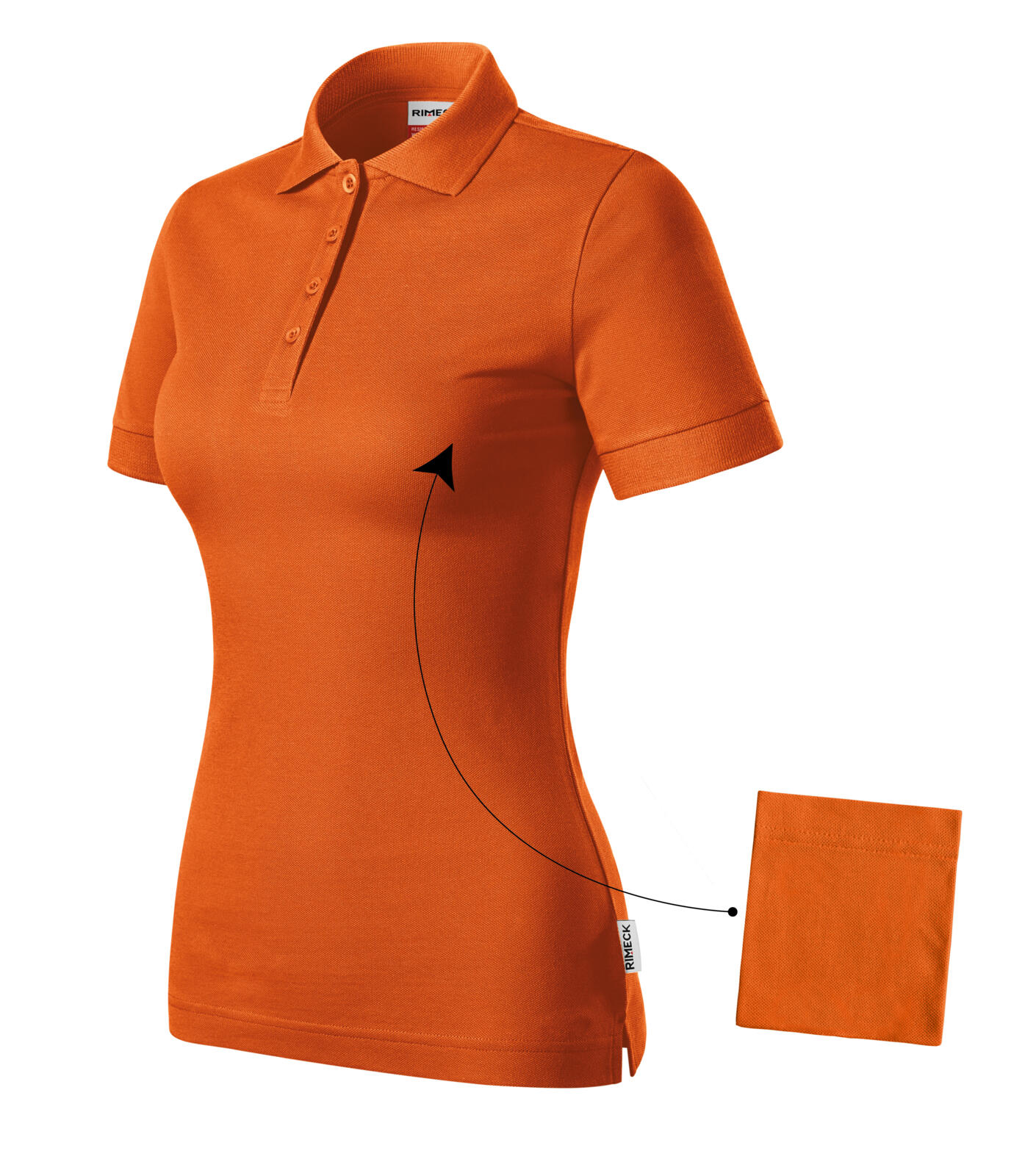 Resist Heavy Polo Polokošile dámská Barva: oranžová, Velikost: XL