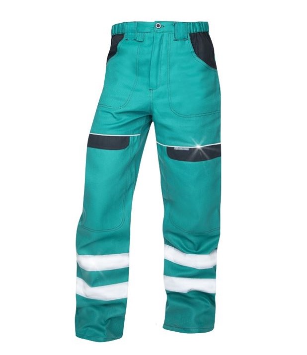 Kalhoty ARDON®COOL TREND s reflex. pruhy Barva: zelená, Velikost: 50