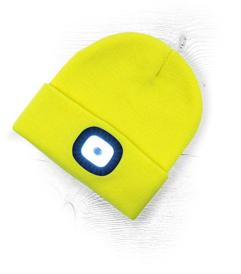 Zimní čepice ARDON®BOAST s LED svítilnou Barva: žlutá