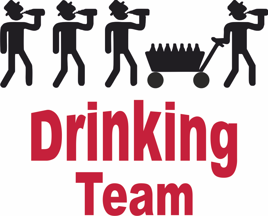 Potisk DRINKING TEAM Velikost motivu: 8 cm