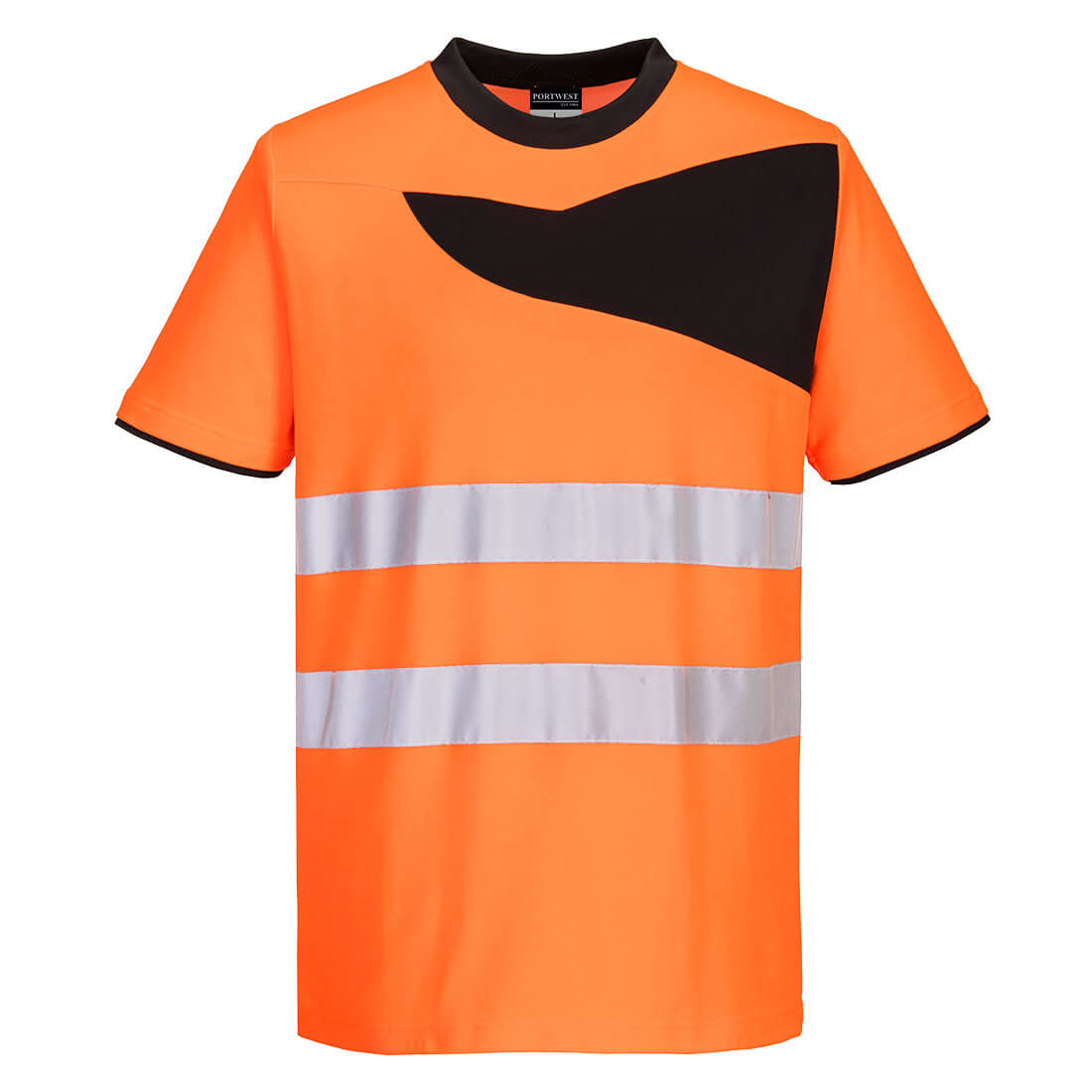Reflexní tričko PW2 Hi-Vis S/S Barva: oranžová-černá, Velikost: 4XL