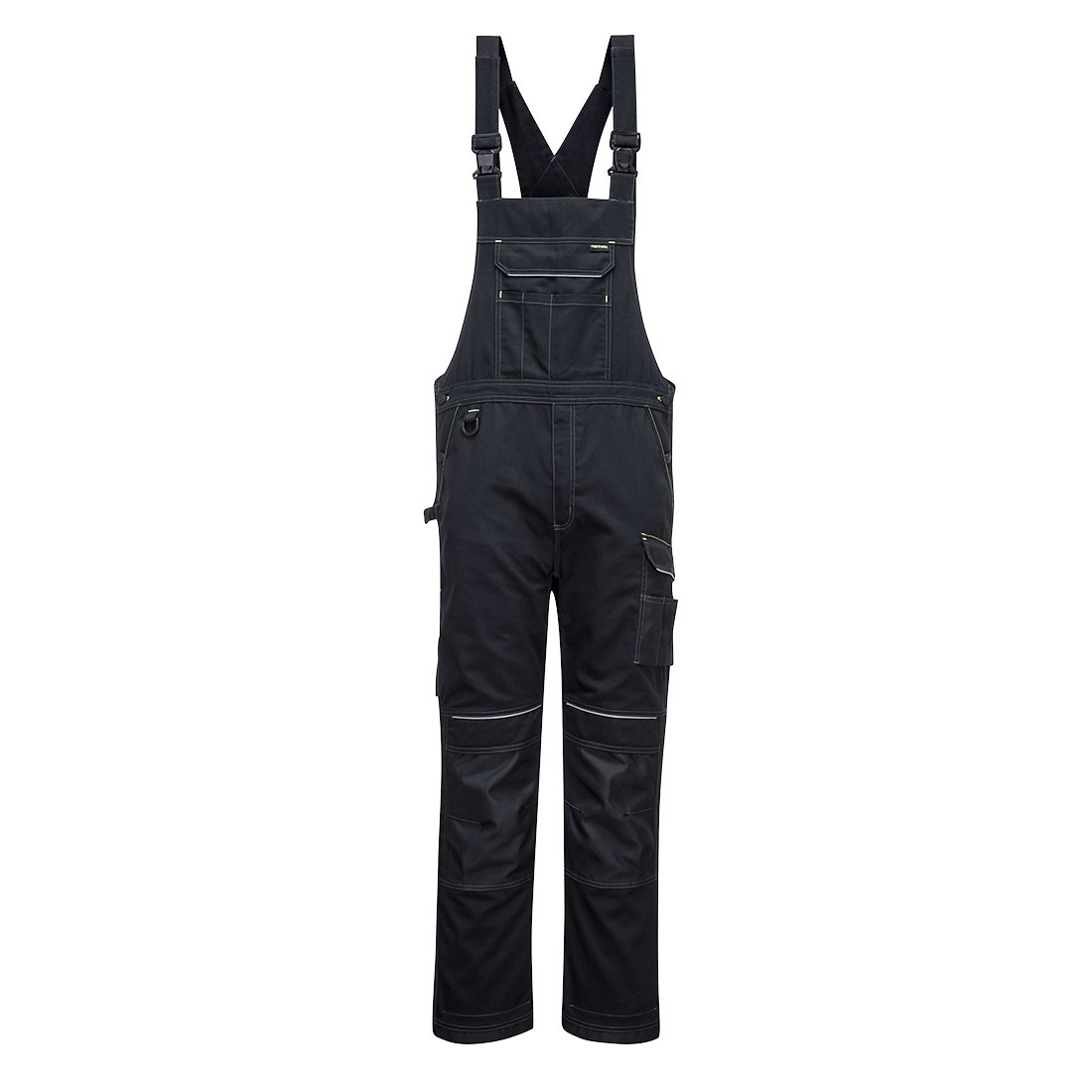 PW3 pracovní laclové kalhoty Barva: černá, Velikost: XL