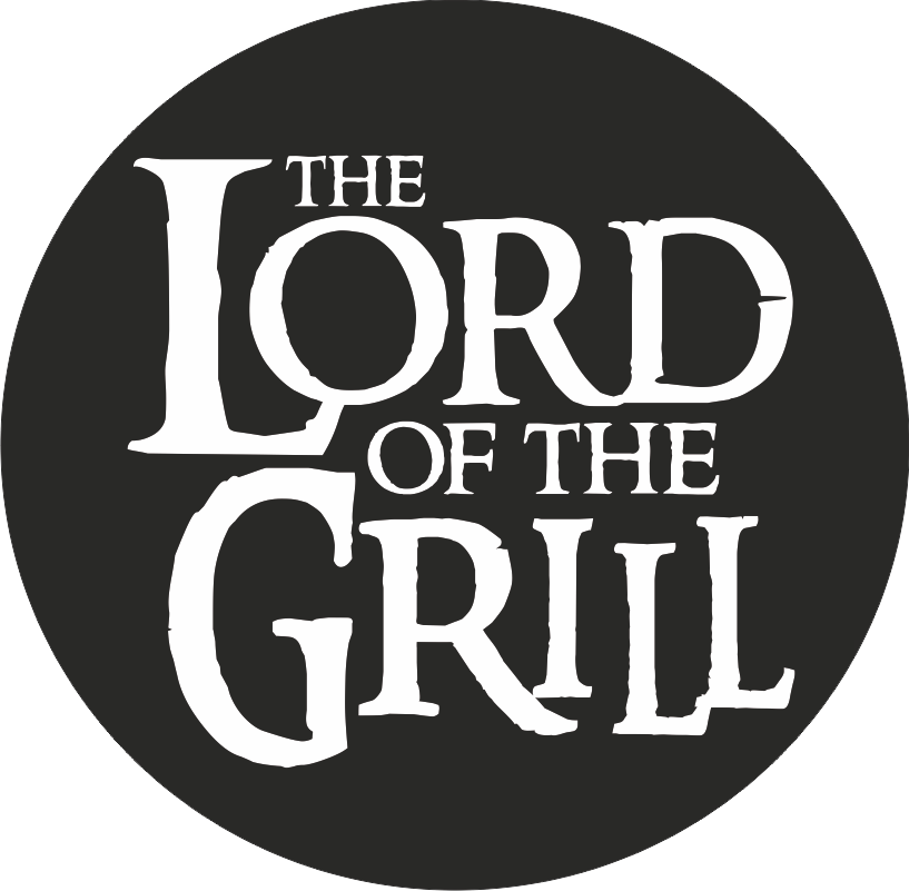 Potisk LORD OF THE GRILL Barva: bílá, Velikost motivu: 8 cm