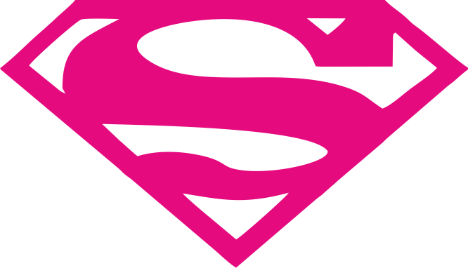 Potisk SUPERMAN 2 Barva: neon pink, Velikost motivu: A5