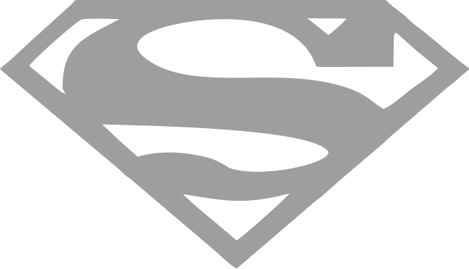 Potisk SUPERMAN 2 Barva: stříbrná, Velikost motivu: 8 cm
