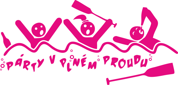 Potisk PÁRTY NA VODĚ Barva: neon pink, Velikost motivu: A5