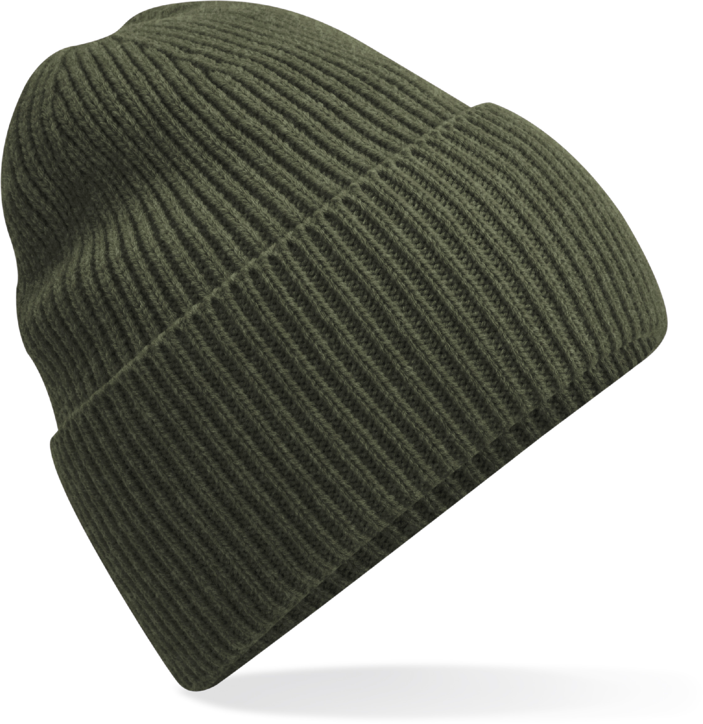Dlouhá pletená čepice s manžetou B384R Barva: military, Velikost: uni