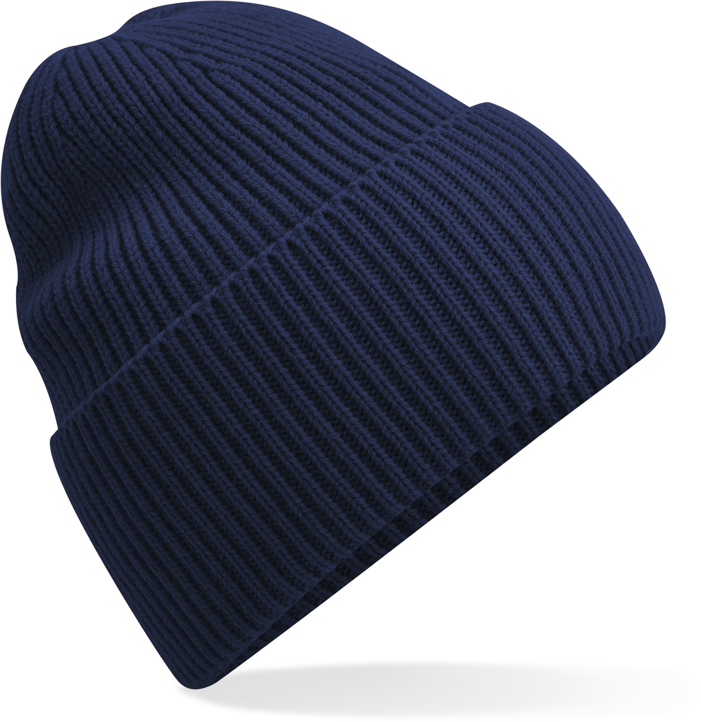 Dlouhá pletená čepice s manžetou B384R Barva: námořní modrá, Velikost: uni