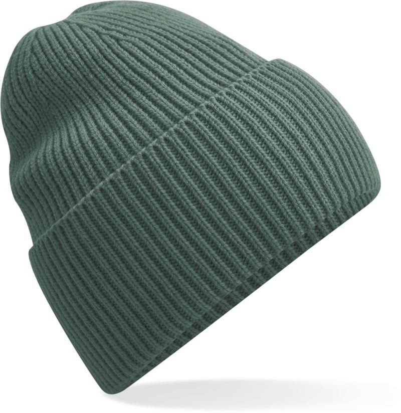 Dlouhá pletená čepice s manžetou B384R Barva: šalvějová, Velikost: uni