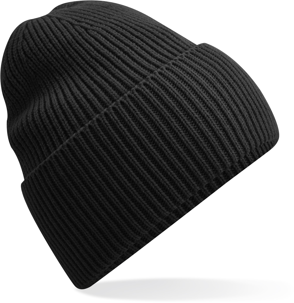 Dlouhá pletená čepice s manžetou B384R Barva: černá, Velikost: uni