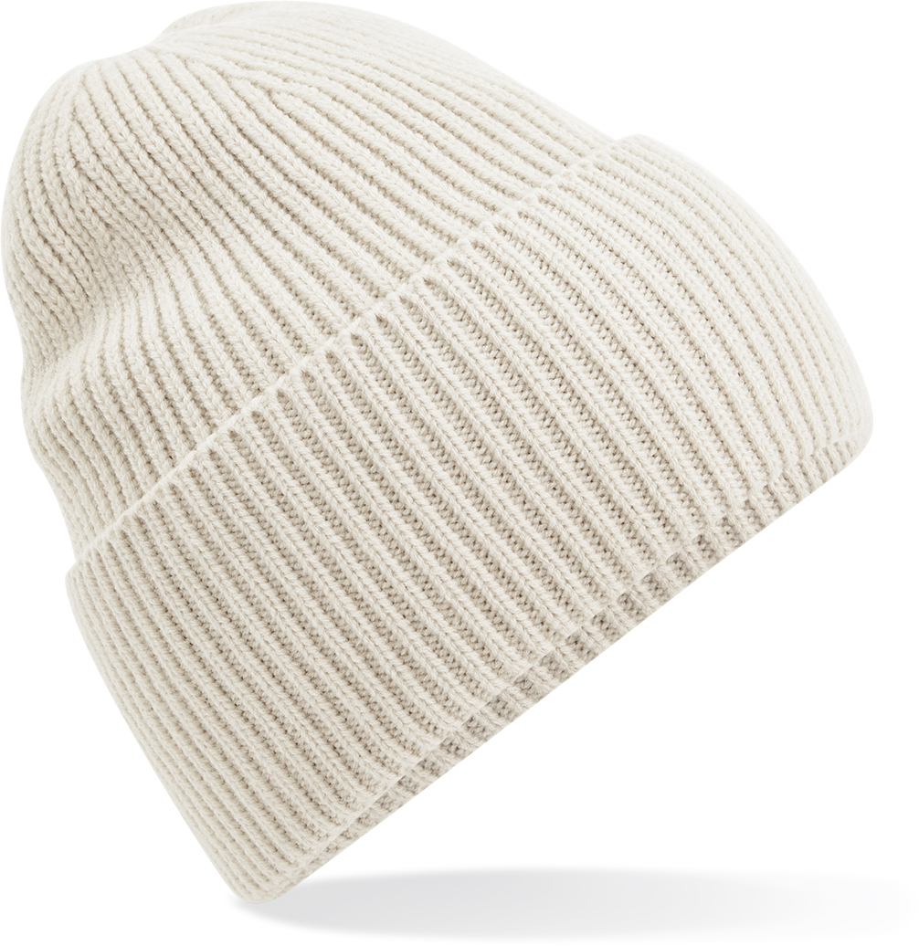 Dlouhá pletená čepice s manžetou B384R Barva: naturální, Velikost: uni