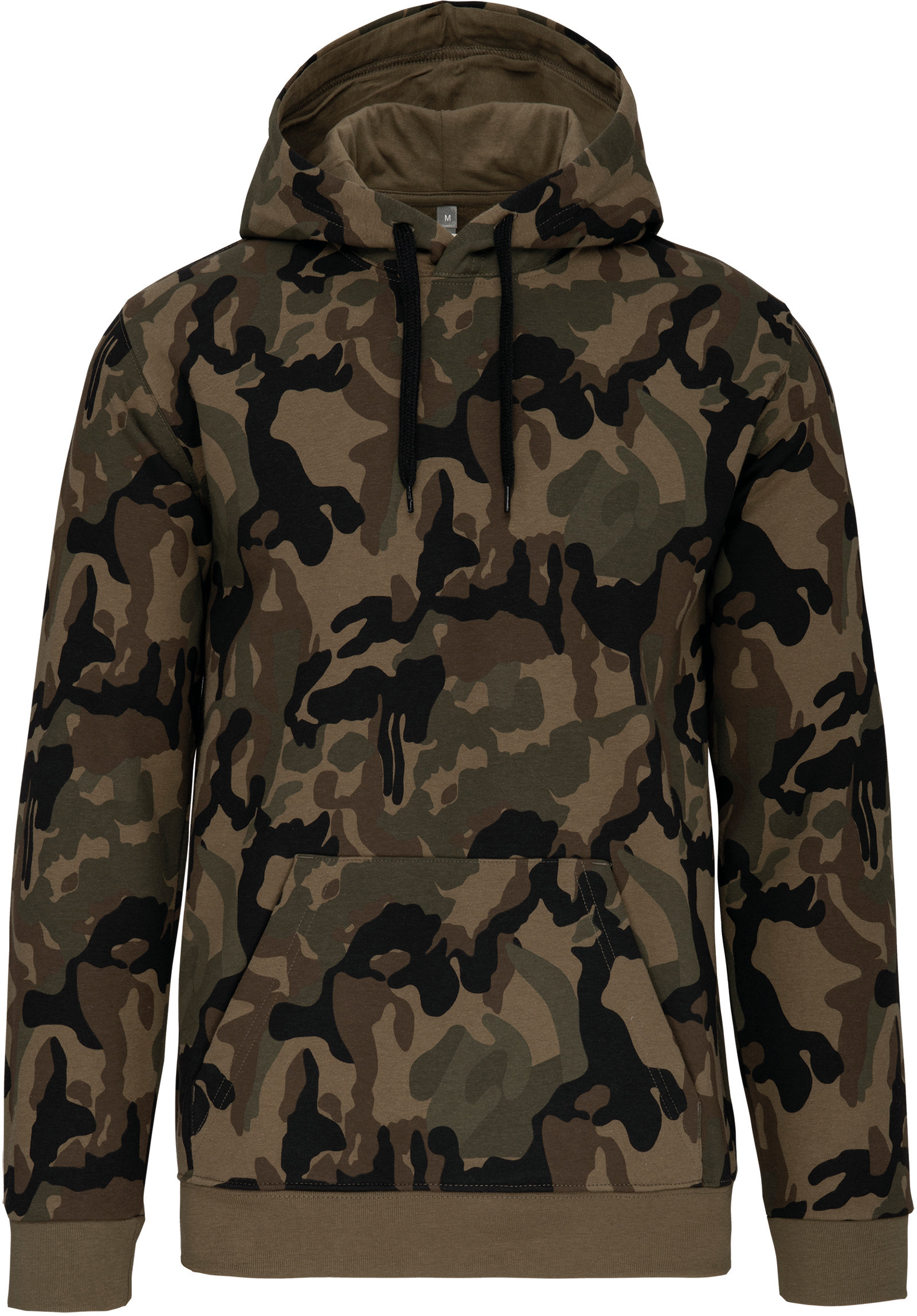 Pánská mikina s kapucí K476 Barva: camouflage brown, Velikost: XL